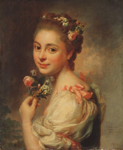 Porträt der Frau des Künstlers, Marie Suzanne, 1763 von Alexander Roslin